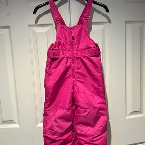 Cat & Jack Pink Zip Up Snow Bib